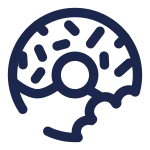 Donut Bitten SVG Icon